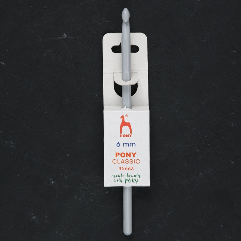 Pony 6 mm 15 cm ABS Plastic Crochet Hook – 45663