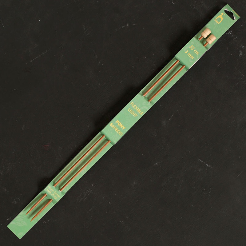 Pony Bamboo 3 mm 33 cm Bamboo Knitting Needles – 66805