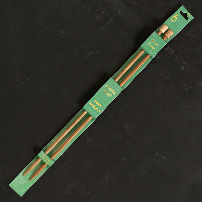 Pony Bamboo 5 mm 33 cm Bamboo Knitting Needles – 66811
