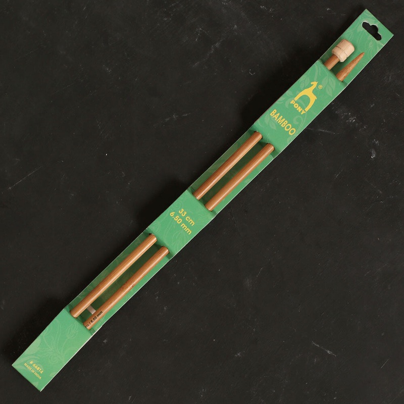 Pony Bamboo 6.5 mm 33 cm Bamboo Knitting Needles – 66814