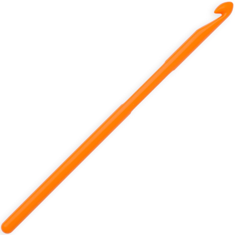 Pony Colour 3.5 mm 15 cm Plastic Crochet Hook, Orange – 44358