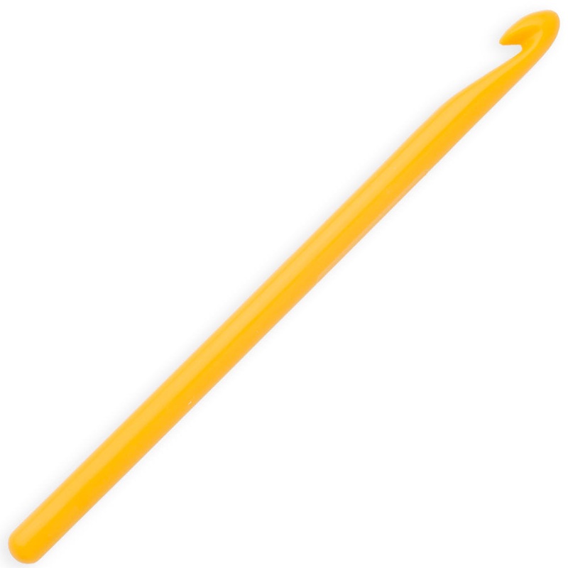 Pony Colour 4.5 mm 15 cm Plastic Crochet Hook, Yellow – 44360