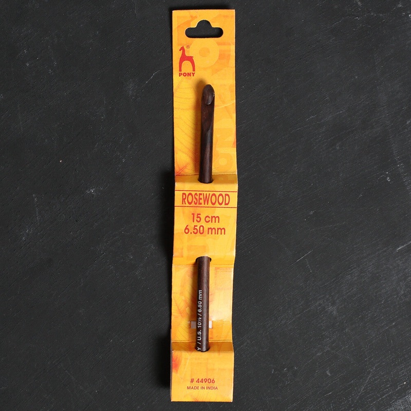 Pony Rosewood 6.5 mm 15 cm Rosewood Crochet Hook – 44906