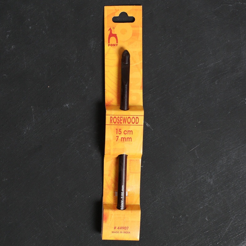 Pony Rosewood 7 mm 15 cm Rosewood Crochet Hook – 44907