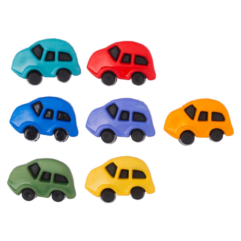 Buttons & Galore Decorative Baby Button, Cars