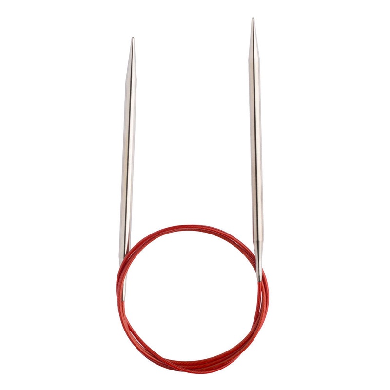 ChiaoGoo Red Lace 5.50 mm 100 cm Stainless Steel Circular Needle – 7040-9