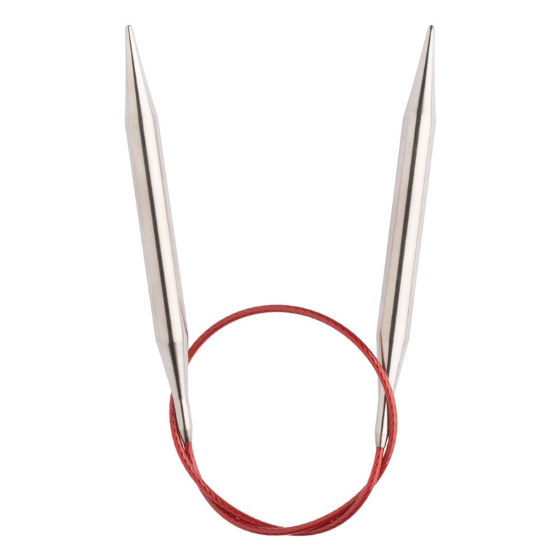 ChiaoGoo Red Lace 6.50 mm 40 cm Stainless Steel Circular Needle – 7016-10.5