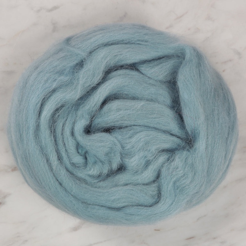 Kartopu Natural Wool Roving Felt, Blue – K537
