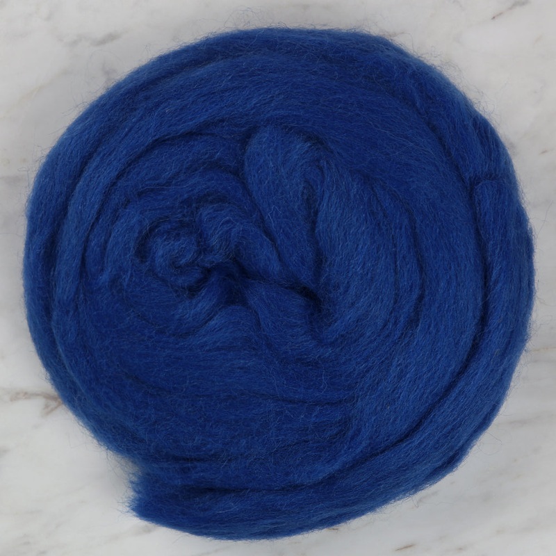 Kartopu Natural Wool Roving Felt, Blue – K627