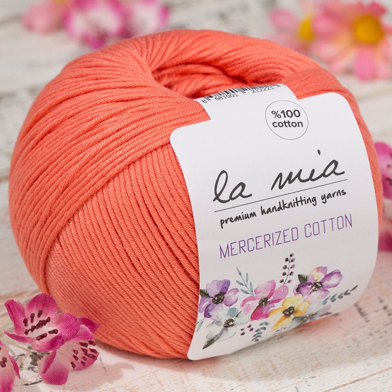 La Mia Mercerized Cotton Yarn, Orange – 13