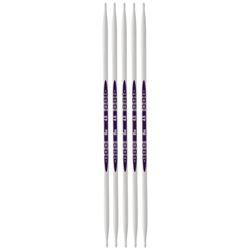 PRYM Ergonomics 4.5 mm 20 cm Double Pointed Knitting Needle, Set of 5 – 194205