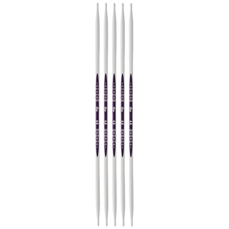 PRYM Ergonomics 4 mm 20 cm Double Pointed Knitting Needle, Set of 5 – 194204