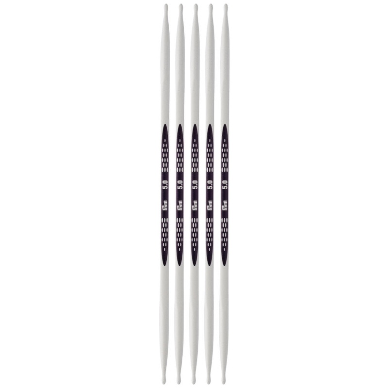 PRYM Ergonomics 5 mm 20 cm Double Pointed Knitting Needle, Set of 5 – 194206