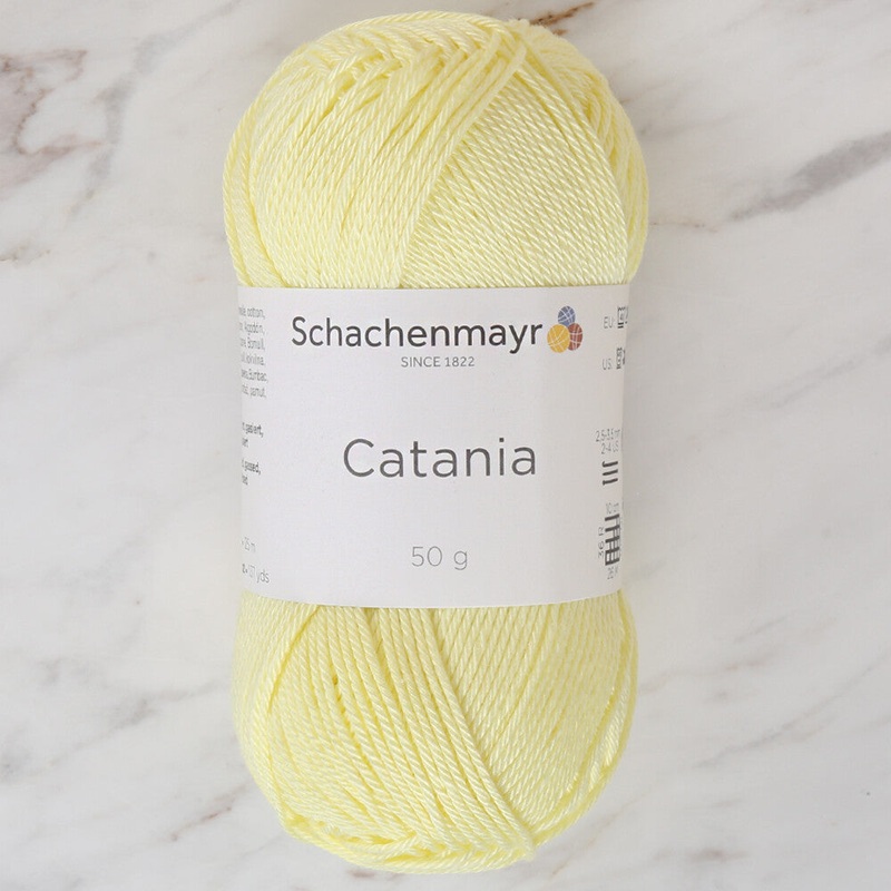 Schachenmayr Catania 50g Yarn, Baby Yellow – 9801210-00100
