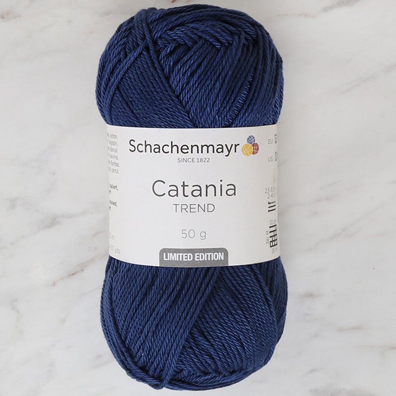 Schachenmayr Catania 50g Yarn, Navy Blue – 9801210-00164
