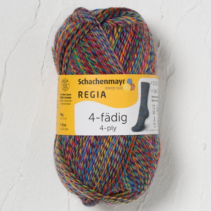 Schachenmayr  Regia 4-Ply 50gr Color Sock Yarn, Multi Colors – 9801281-04068