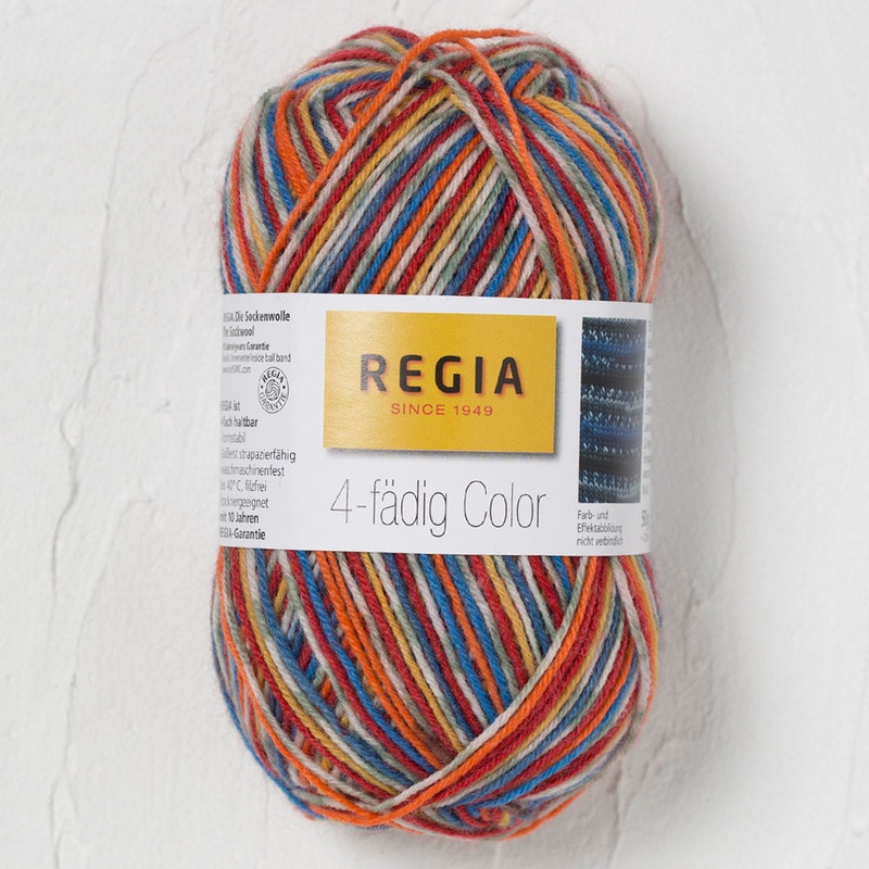 Schachenmayr  Regia 4-Ply 50gr Color Sock Yarn, Multi Colors – 9801281-05478