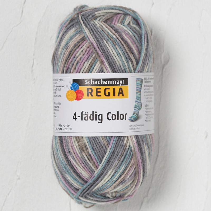 Schachenmayr  Regia 4-Ply 50gr Color Sock Yarn, Multi Pink – 9801281-07200