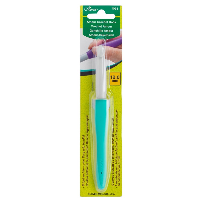 Clover Amour 12 mm Crochet Hook, Blue – 1058