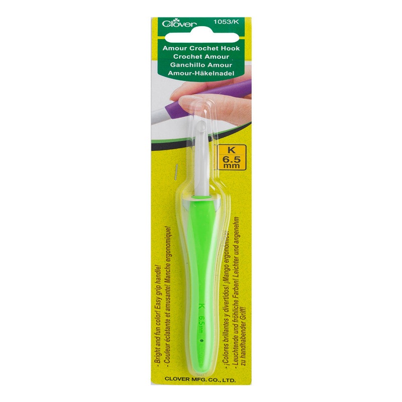 Clover Amour 6.5 mm Crochet Hook, Green – 1053