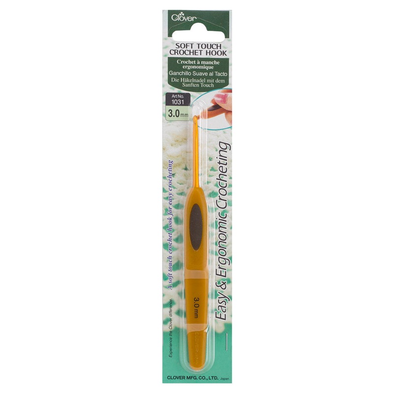 Clover Soft Touch 3.00 mm Ergonomic Crochet Hook – 1031