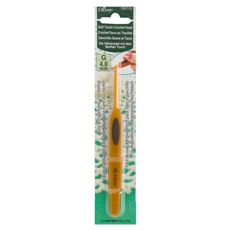 Clover Soft Touch 4.00 mm Ergonomic Crochet Hook – 1007