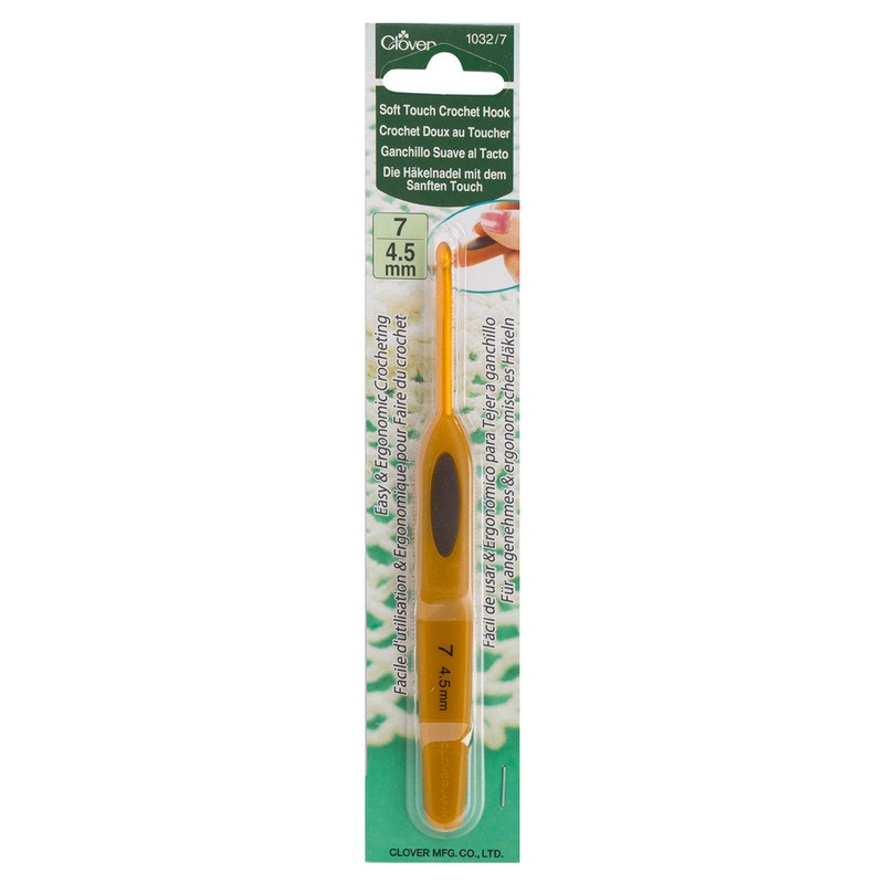 Clover Soft Touch 4.50 mm Ergonomic Crochet Hook – 1032