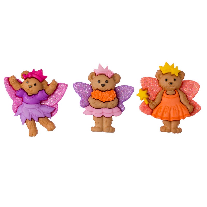 Dress It Up Creative Button Assortment, Fairy Bears – 8297
