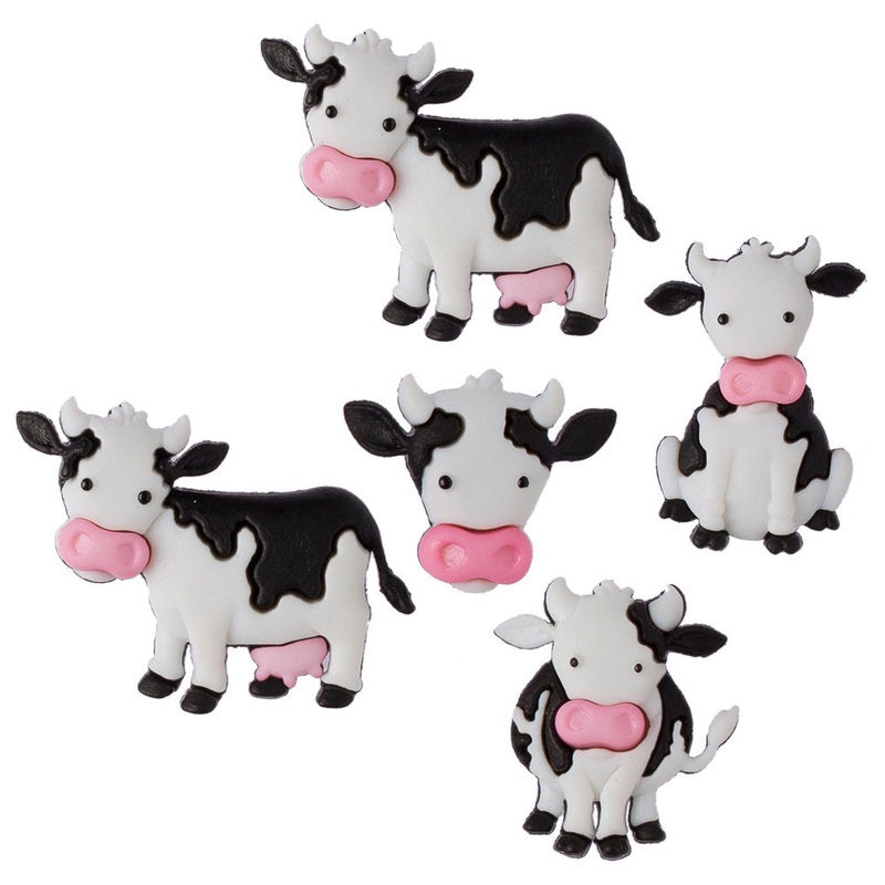 Dress It Up Creative Button Assortment, Mooove it – 8977