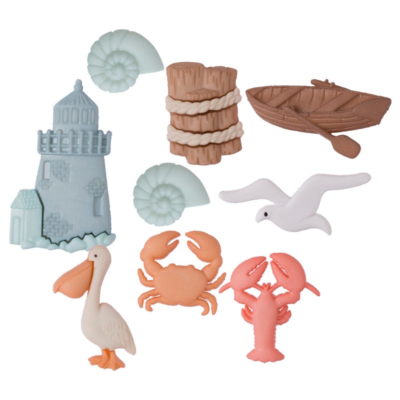 Dress It Up Creative Button Assortment, Ocean View – 1549
