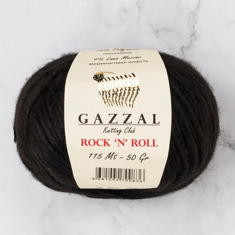 Gazzal Rock’N’Roll Yarn, Black – 4215