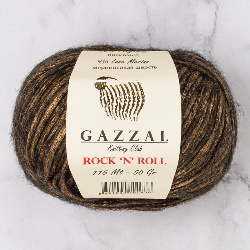 Gazzal Rock’N’Roll Yarn, Brown – 13186