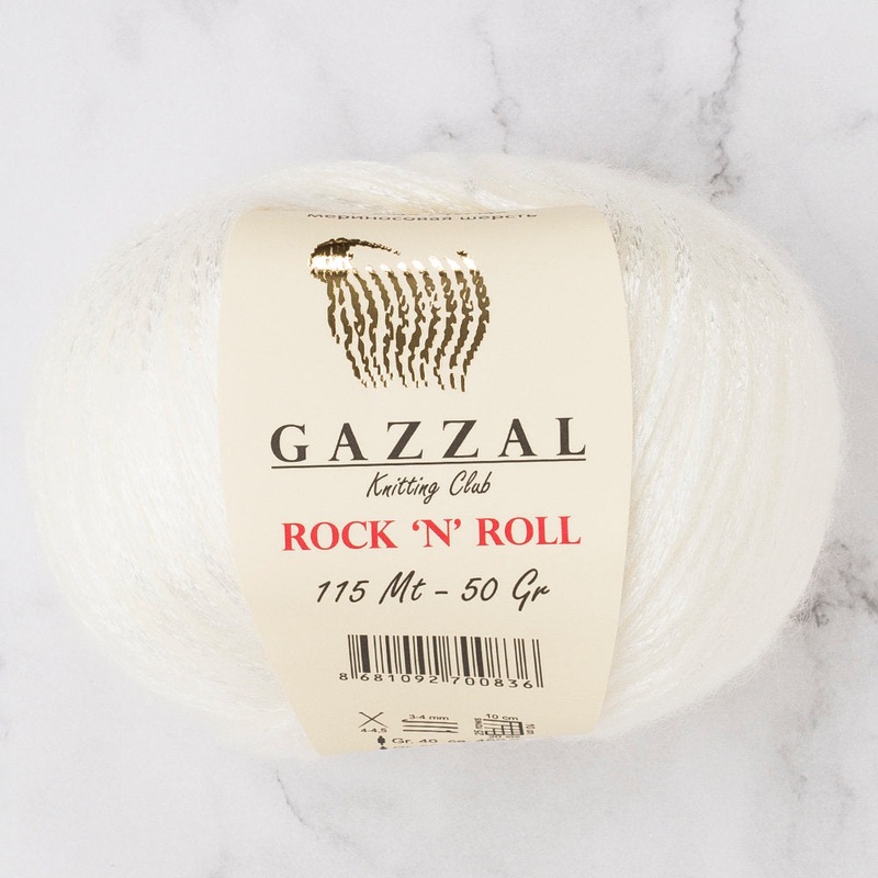 Gazzal Rock’N’Roll Yarn, Cream – 13733