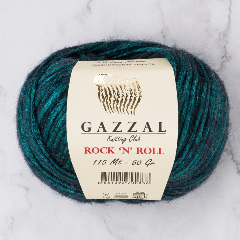 Gazzal Rock’N’Roll Yarn, Dark Green – 12834