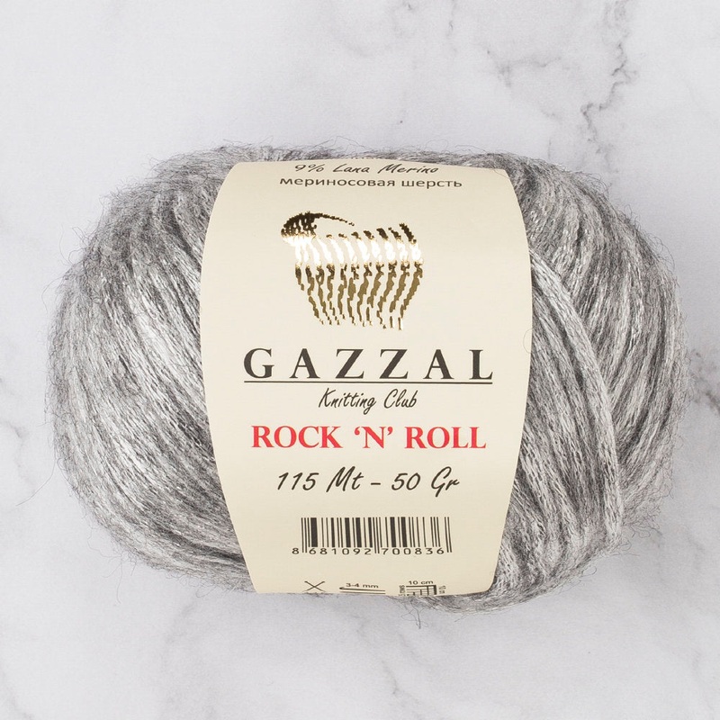 Gazzal Rock’N’Roll Yarn, Grey – 13255