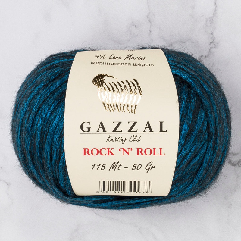Gazzal Rock’N’Roll Yarn, Petrol Blue – 13185