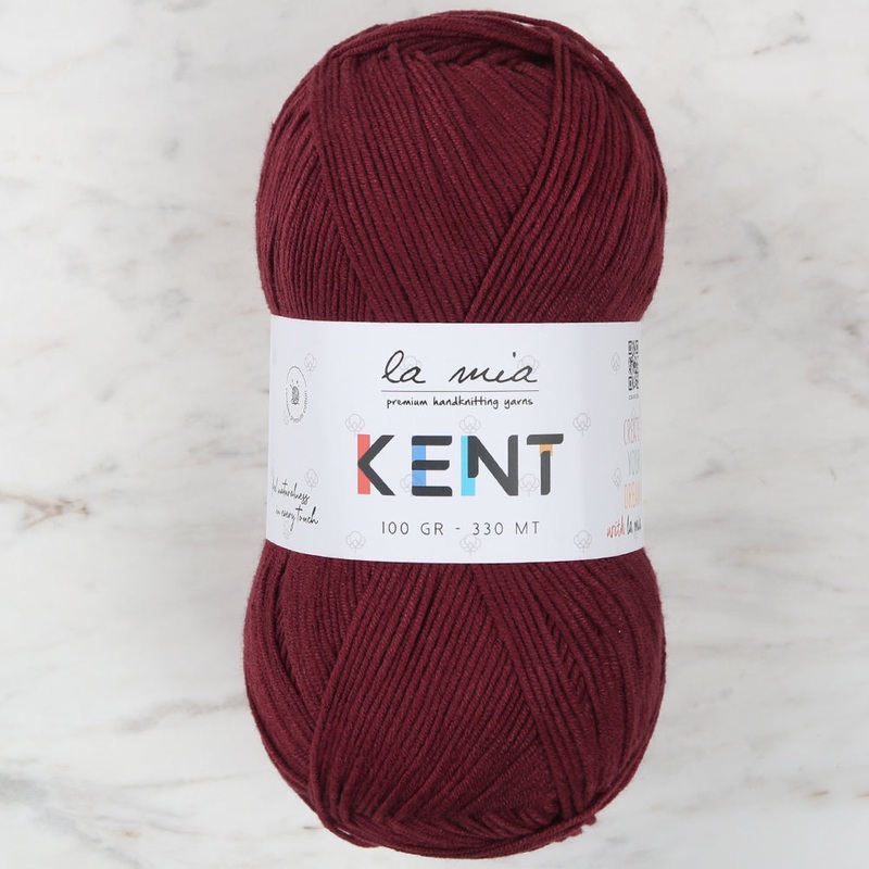 La Mia Kent Hand Knitting Yarn,Maroon – L065