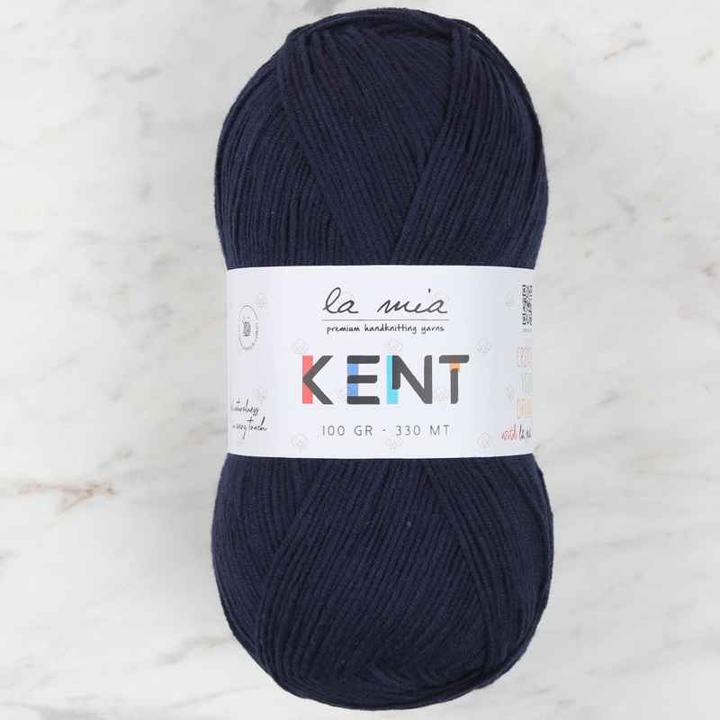 La Mia Kent Hand Knitting Yarn,Navy blue – L005