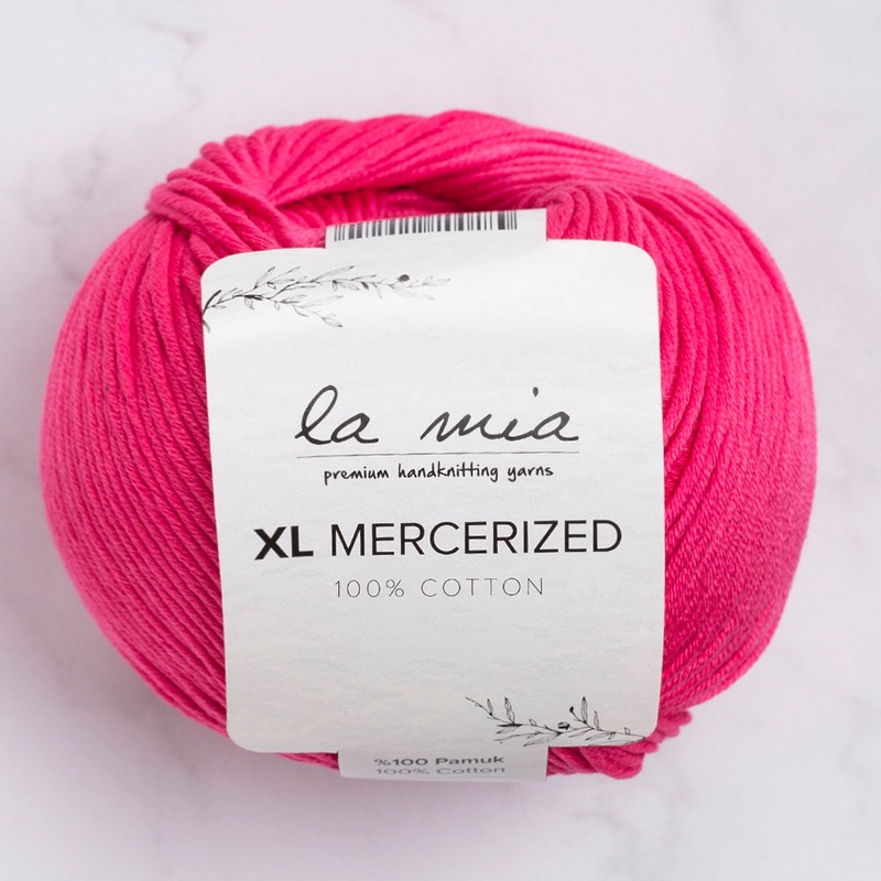 La Mia XL Mercerized Cotton Yarn, Fuchsia – 35