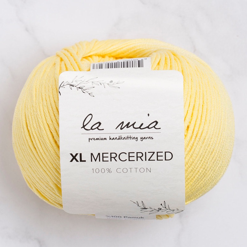 La Mia XL Mercerized Cotton Yarn, Yellow – 177