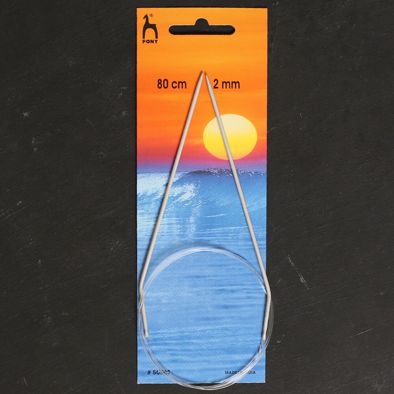 Pony 2 Mm 80 Cm Aluminium Circular Needle – 50601