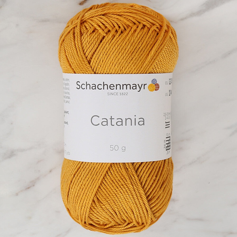 Schachenmayr Catania 50g Yarn, Mustard Yellow – 9801210-00249