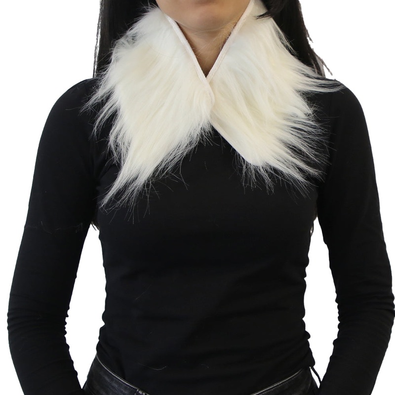 Yarnart Full Roll – Faux Fur Collar Cream – F504