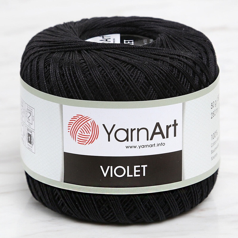 YarnArt Violet Yarn, Black – 999