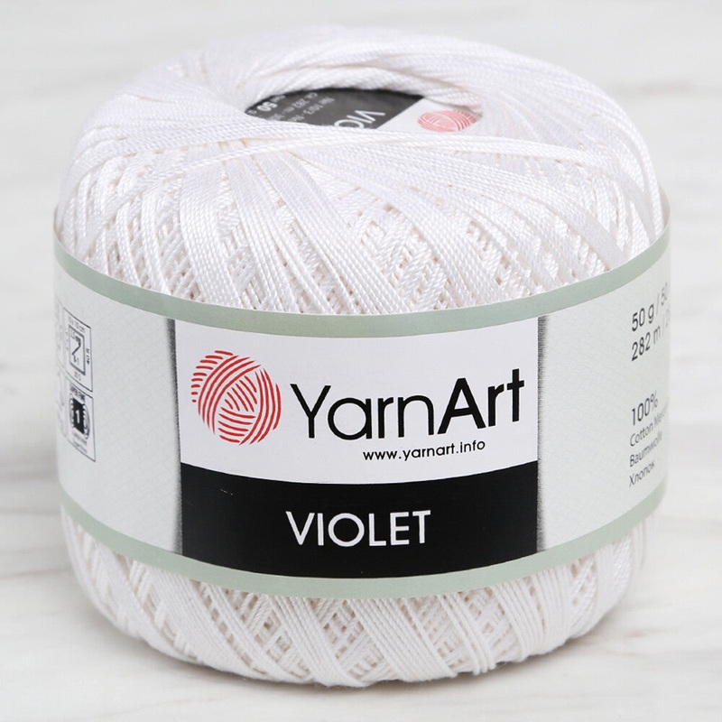 YarnArt Violet Yarn, White – 003