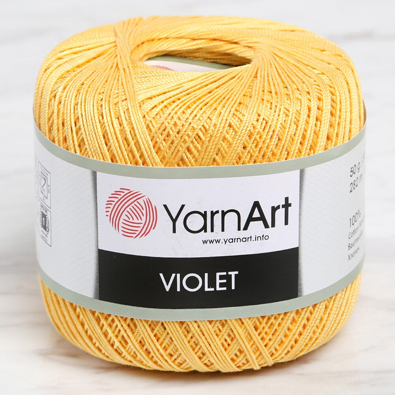 YarnArt Violet Yarn, Yellow – 4653