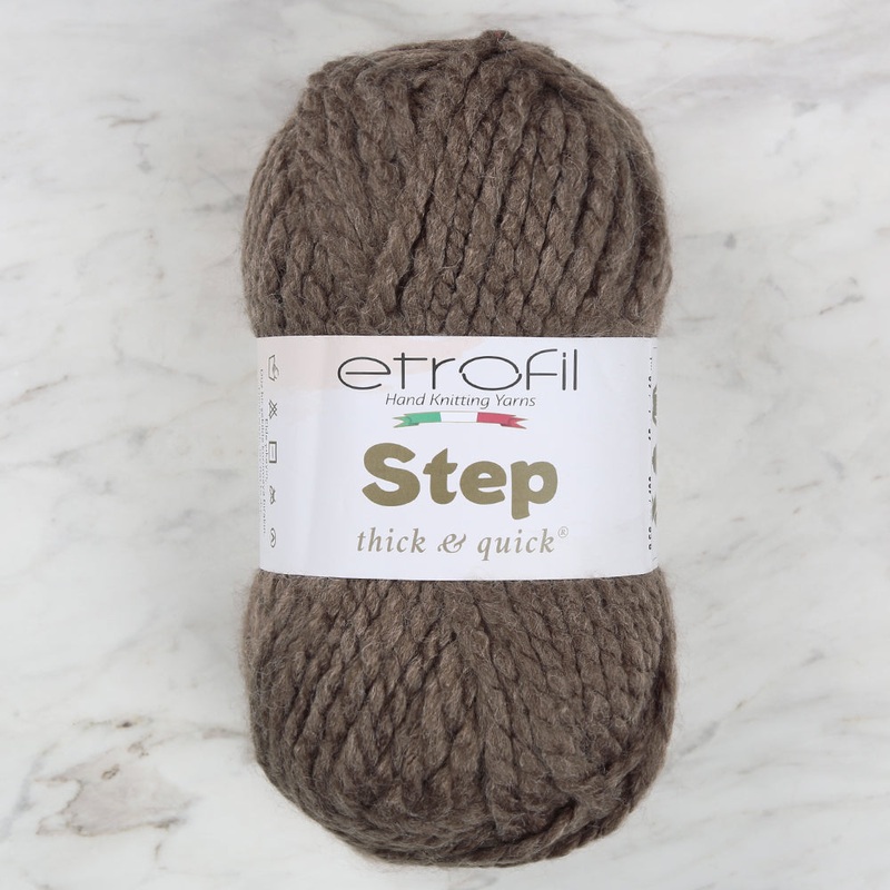Etrofil Step Hand Knitting Yarn,Brown – 77117