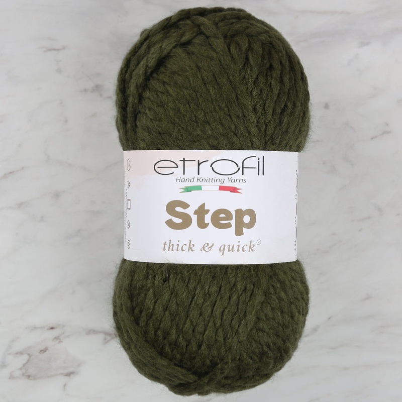 Etrofil Step Hand Knitting Yarn,Green – 74030