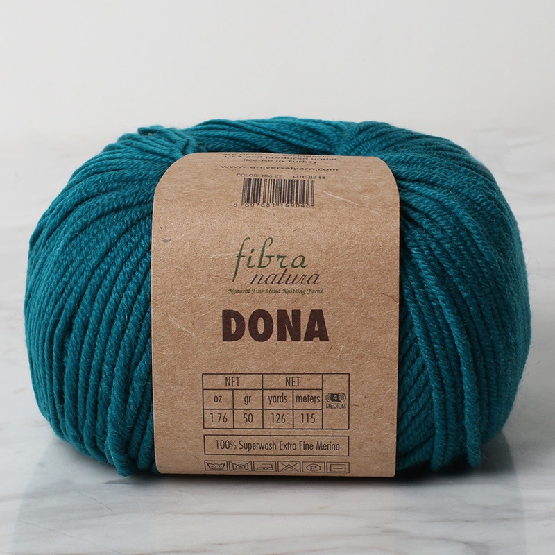 Fibra Natura Dona Knitting Yarn, Petrol Green – 106-27