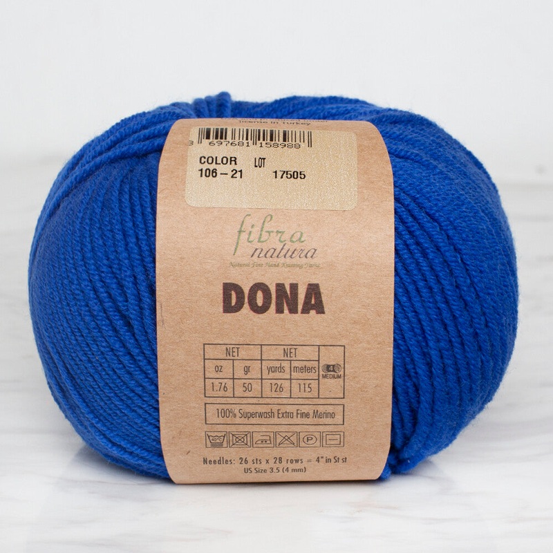 Fibra Natura Dona Yarn, Saxe Blue – 106-21